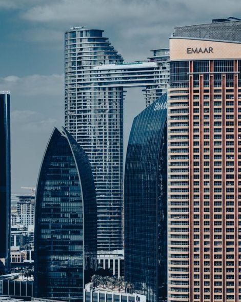 Contemporary Dubai towers